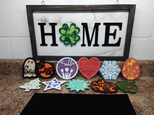 Interchangeable Seasonal Home Sign