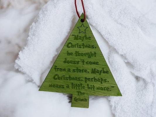 Grinch's Christmas Message Ornament